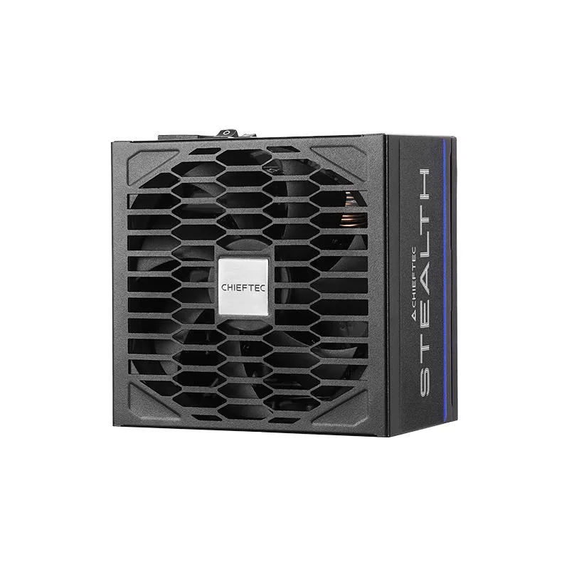 Блок живлення CHIEFTEC Stealth (1000W), >92%, 80+ Platinum, 135мм FDB, 1xMB 24pin(20+4), 2xCPU 8pin(4+4), 2xMolex, 10xSATA, 3xPCIe 8pin(6+2), 1xPCIe GEN5 16pin, Fully Modular