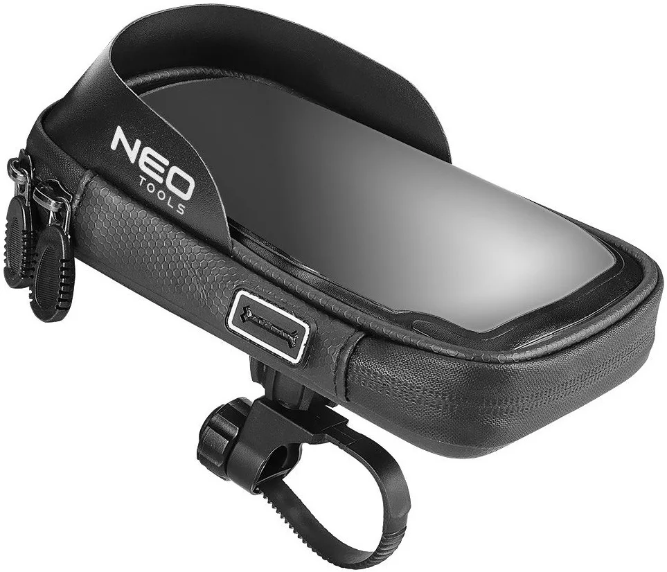 Сумка велосипедна Neo Tools з тримачем длясмартфона до 6", водонепроникна, чорний