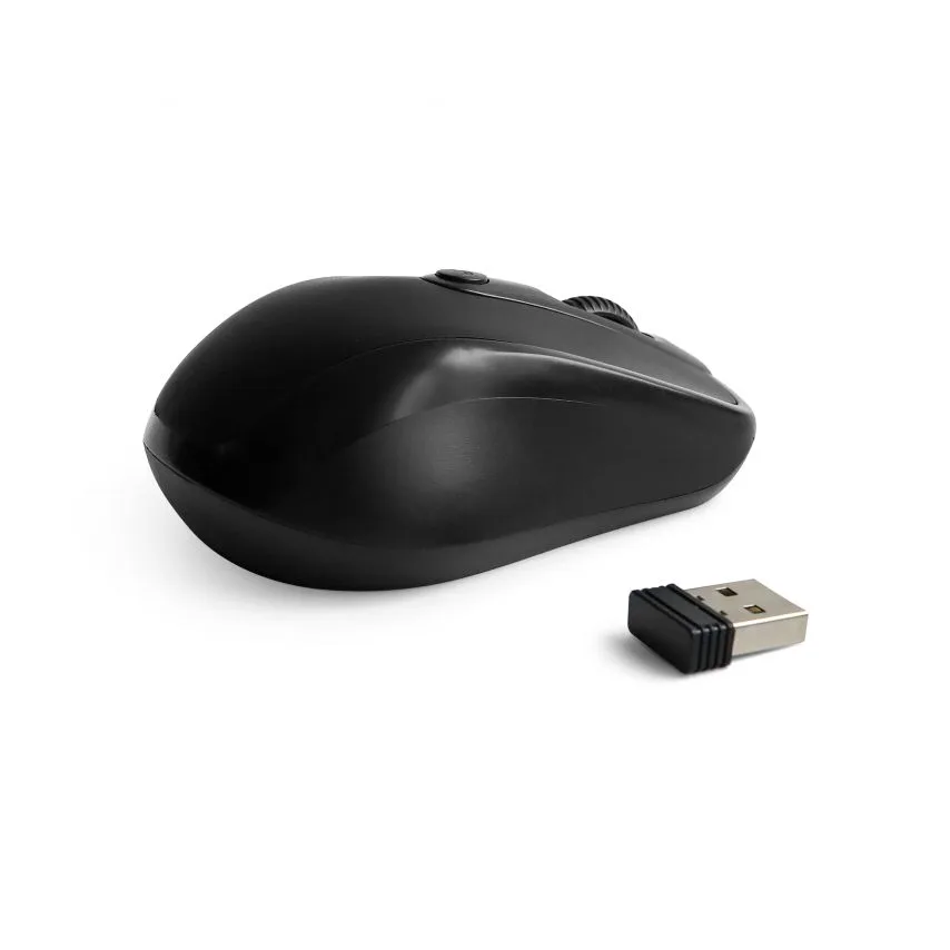 Мишка бездротова USB 5 кнопок чорна