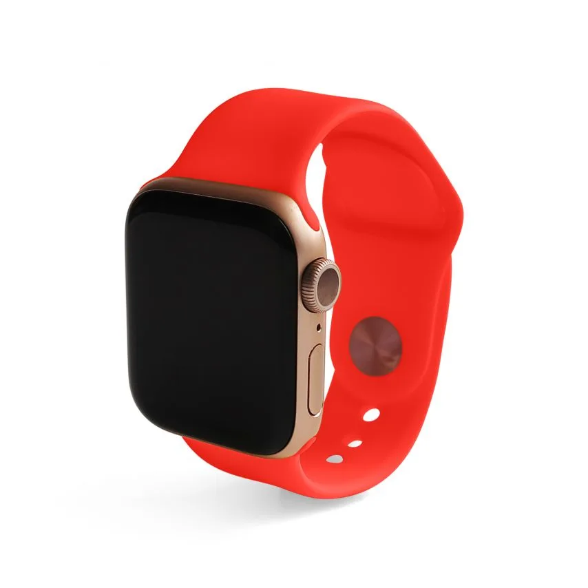 Ремінець Apple Watch силіконовий 38-40 мм S/M помаранчевий