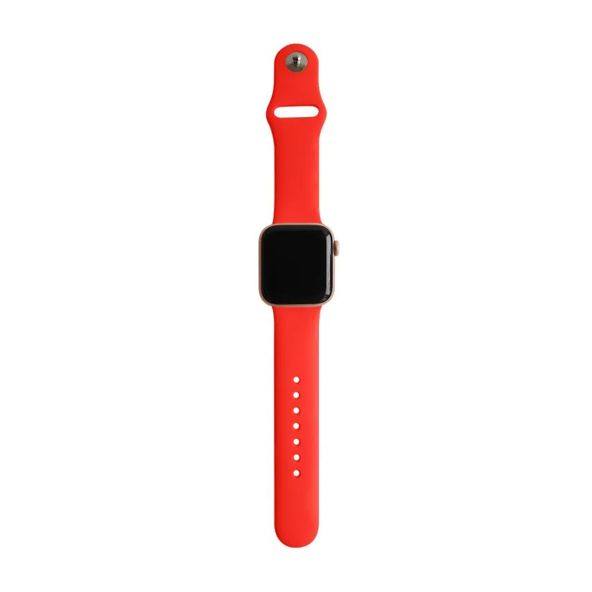 Ремінець Apple Watch силіконовий 38-40 мм S/M помаранчевий