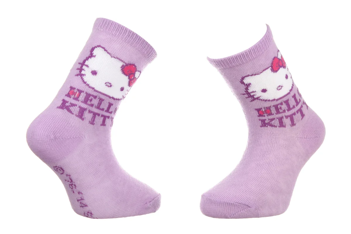 Шкарпетки HELLO KITTY 56% хлопок 19-22 розовые