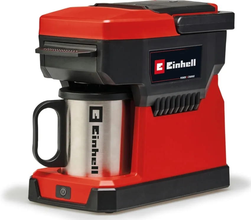 Акумуляторна кавомашина Einhell TE-CF 18 Li - Solo, 18В, об'єм 240 мл, температура 80°С, вага 1.2 кг, без батареї та зарядного при