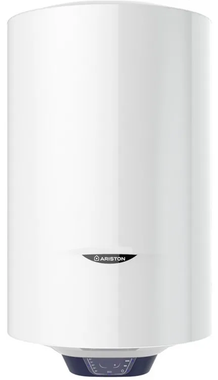 Електричний водонагрівач Ariston круглої форми BLU1 ECO PL DRY, 80 л, 1,8 кВт, з сухим теном, механічним управлінням, класу B, вир