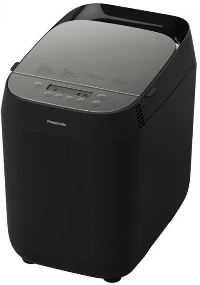Хлібопічка Panasonic 700Вт, 18 програм, макс. вага 1 кг, кругла форма, пластиковий корпус, чорний колір.