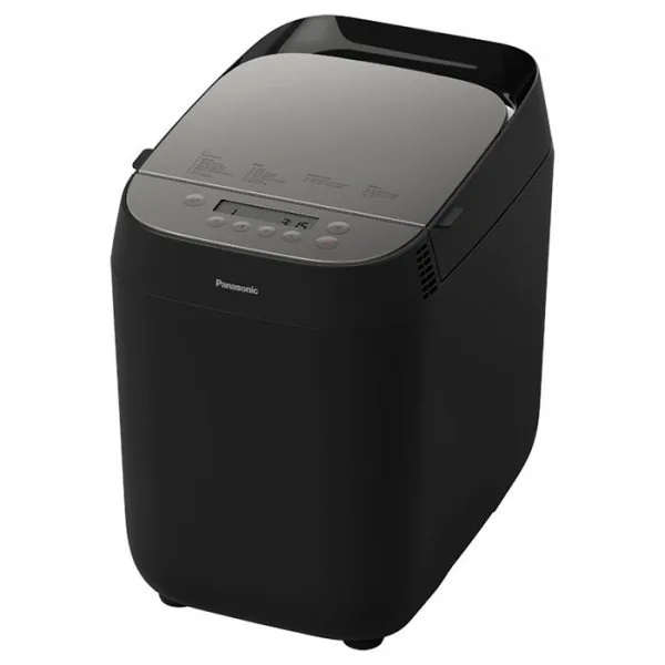 Хлібопічка Panasonic 700Вт, 18 програм, макс. вага 1 кг, кругла форма, пластиковий корпус, чорний колір.