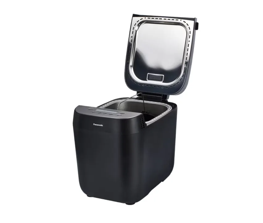 Хлібопічка Panasonic 700Вт, 18 програм, макс. вага 1 кг, кругла форма, пластиковий корпус, чорний колір.