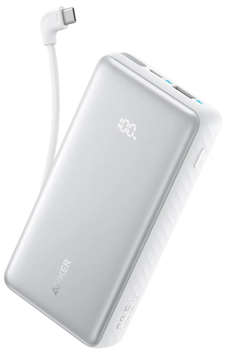 Портативний зарядний пристрій Anker 10000 мАг 22.5 Вт USB-C білий