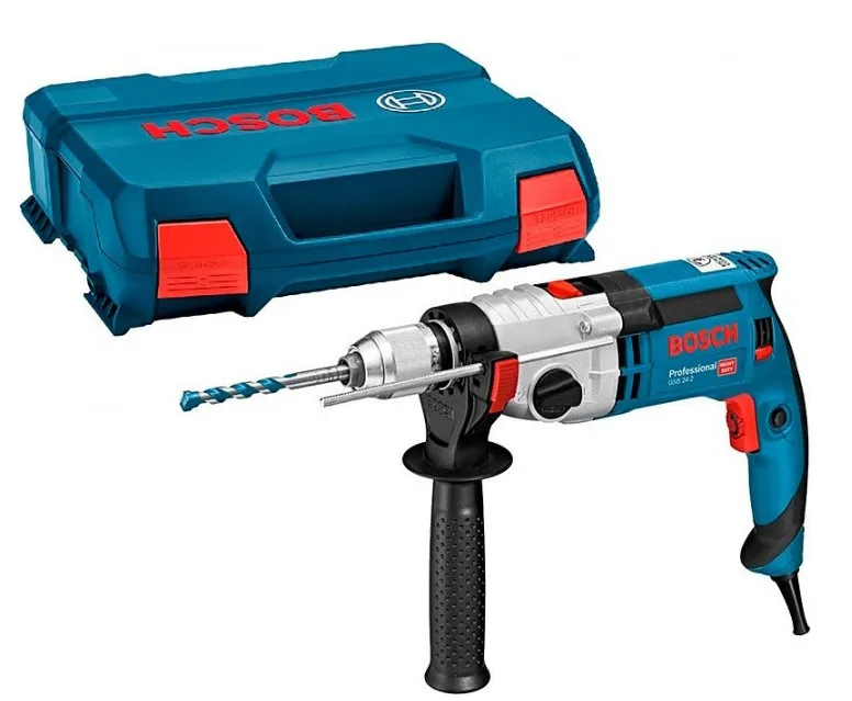 Ударний дриль Bosch Professional GSB 24-2 1100Вт, 3000об/хв, вага 2.9кг.
