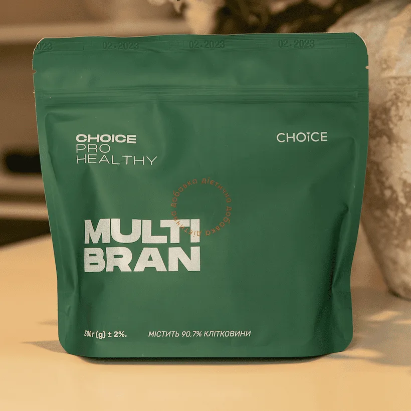 Choice Multi bran мікс клітковини для детоксикації та підтримки імунітету 300 гр Чойс