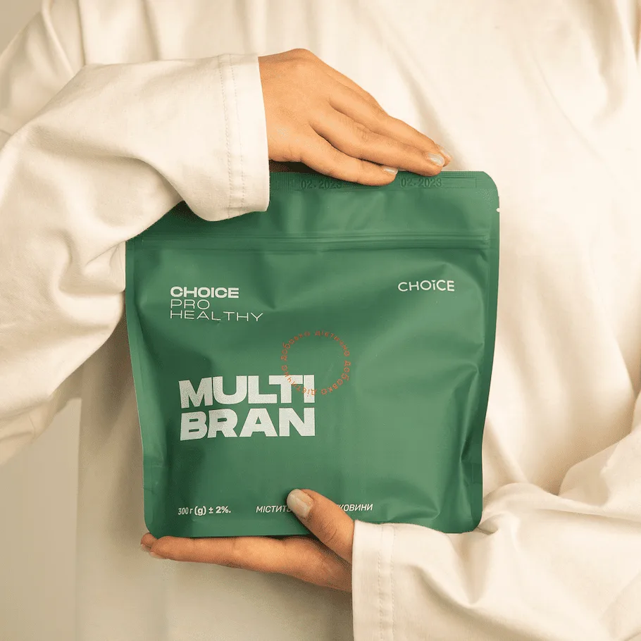 Choice Multi bran мікс клітковини для детоксикації та підтримки імунітету 300 гр Чойс