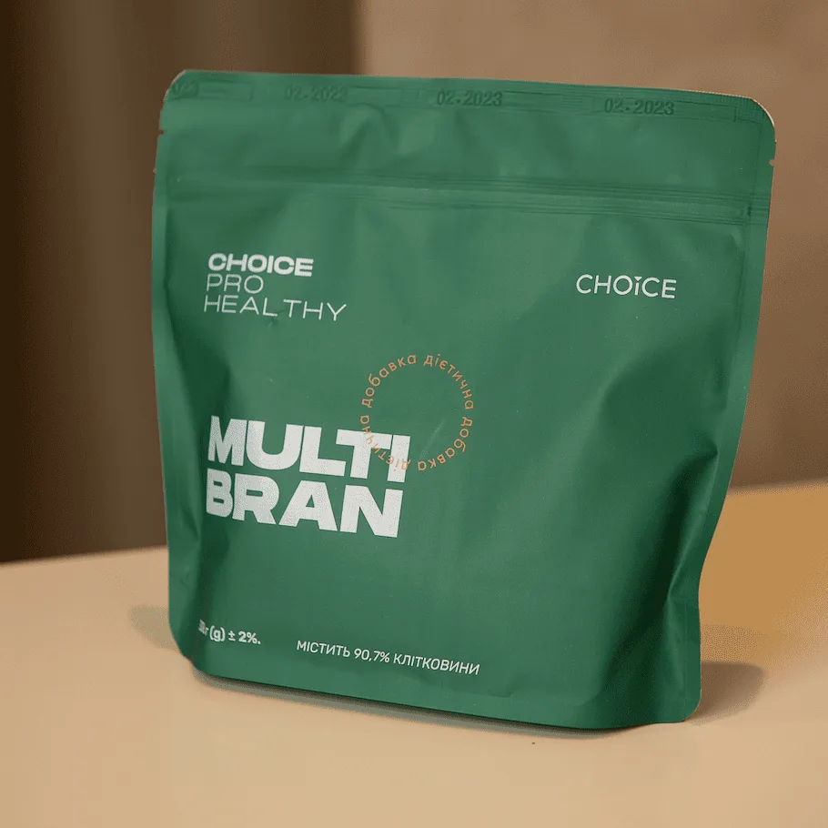 Choice Multi bran мікс клітковини для детоксикації та підтримки імунітету 300 гр Чойс