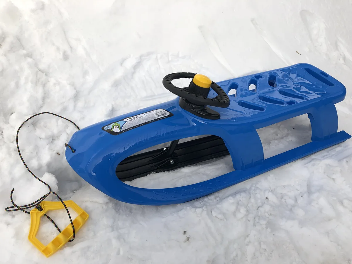 Зимние санки Prosperplast пластиковые 102,5х40х45 см синие