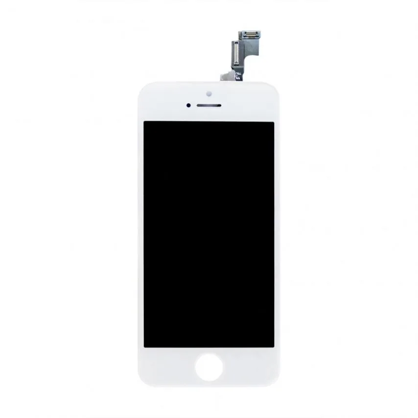 Дисплей LCD высокого качества 4,0 дюйма белый с сенсорным экраном для iPhone 5S SE.