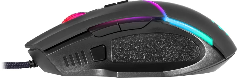 Миша Defender дротова оптична RGB 12800 dpi чорна 8 кнопок