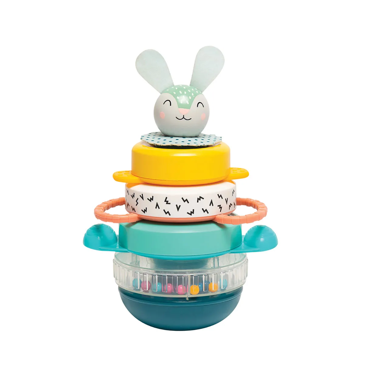 Развивающая пирамидка Taf Toys полимерная 13х25х14 6 см цветные кольца