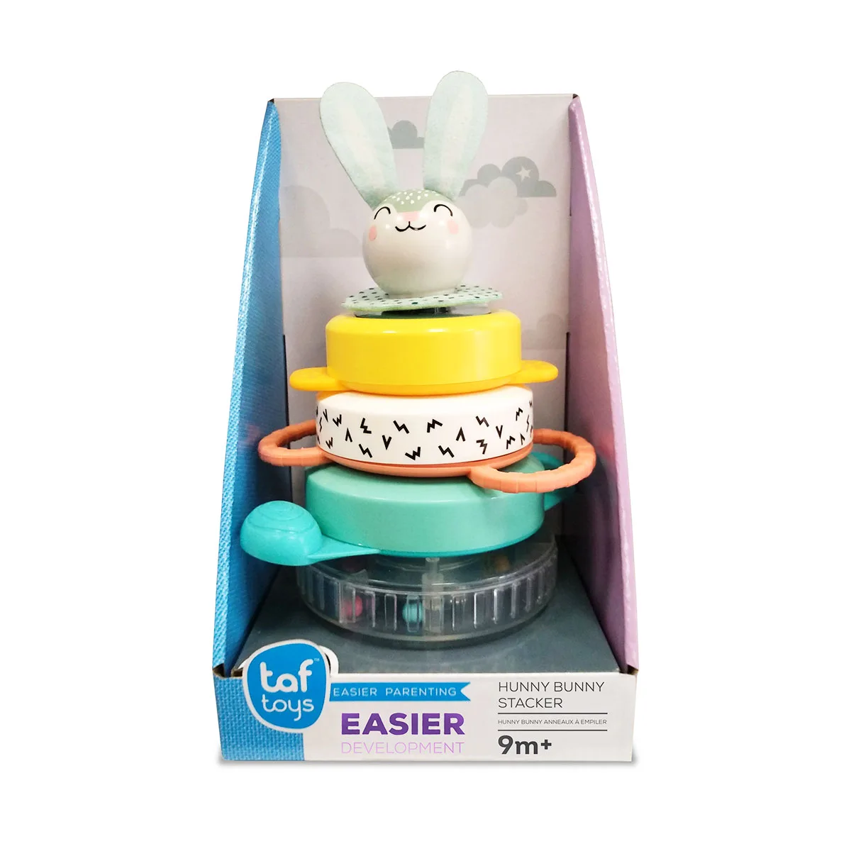 Развивающая пирамидка Taf Toys полимерная 13х25х14 6 см цветные кольца