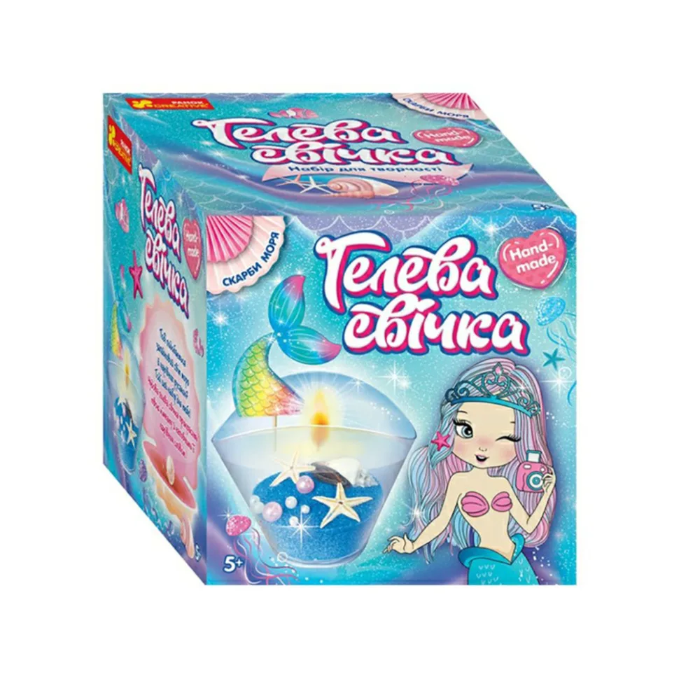 Гелева свічка Ranok Creative скло 200 мл морська тематика