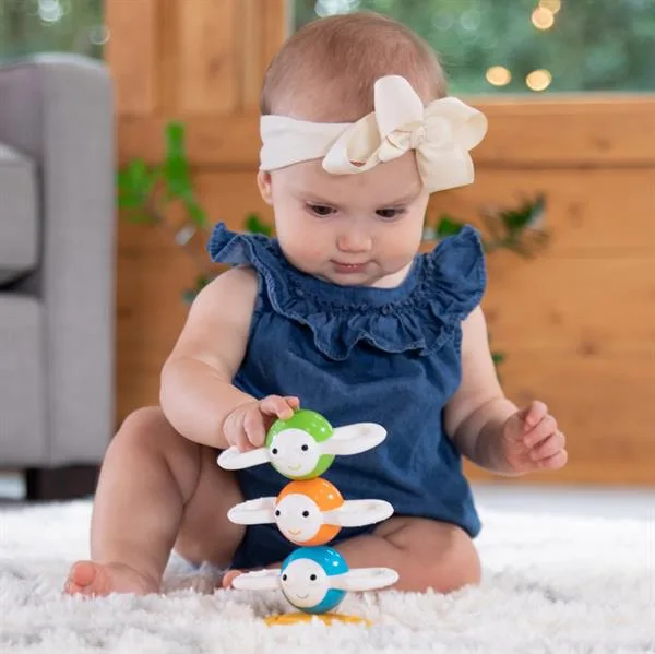 Магнітна пірамідка Fat Brain Toys силіконова 10х11х20 см різнокольорова