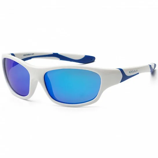Дитячі сонцезахисні окуляри Koolsun Sport, 6-12р, біло-блакитний
