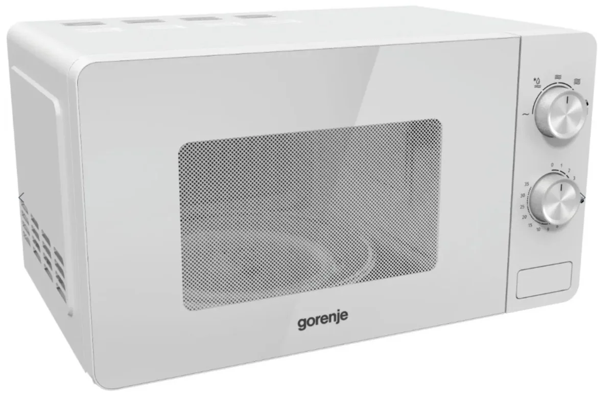 Мікрохвильова піч Gorenje, 20 л, механічне управління, 800 Вт, біла