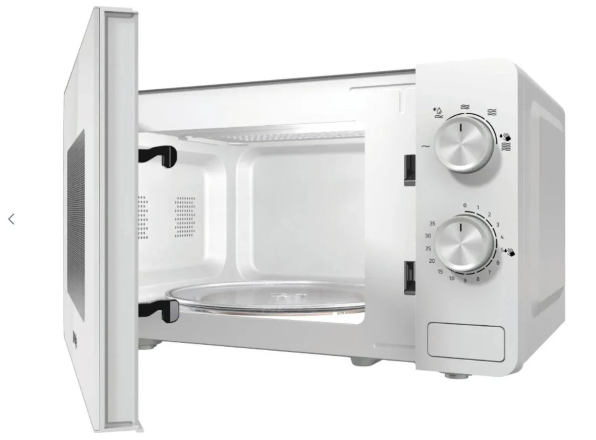 Мікрохвильова піч Gorenje, 20 л, механічне управління, 800 Вт, біла