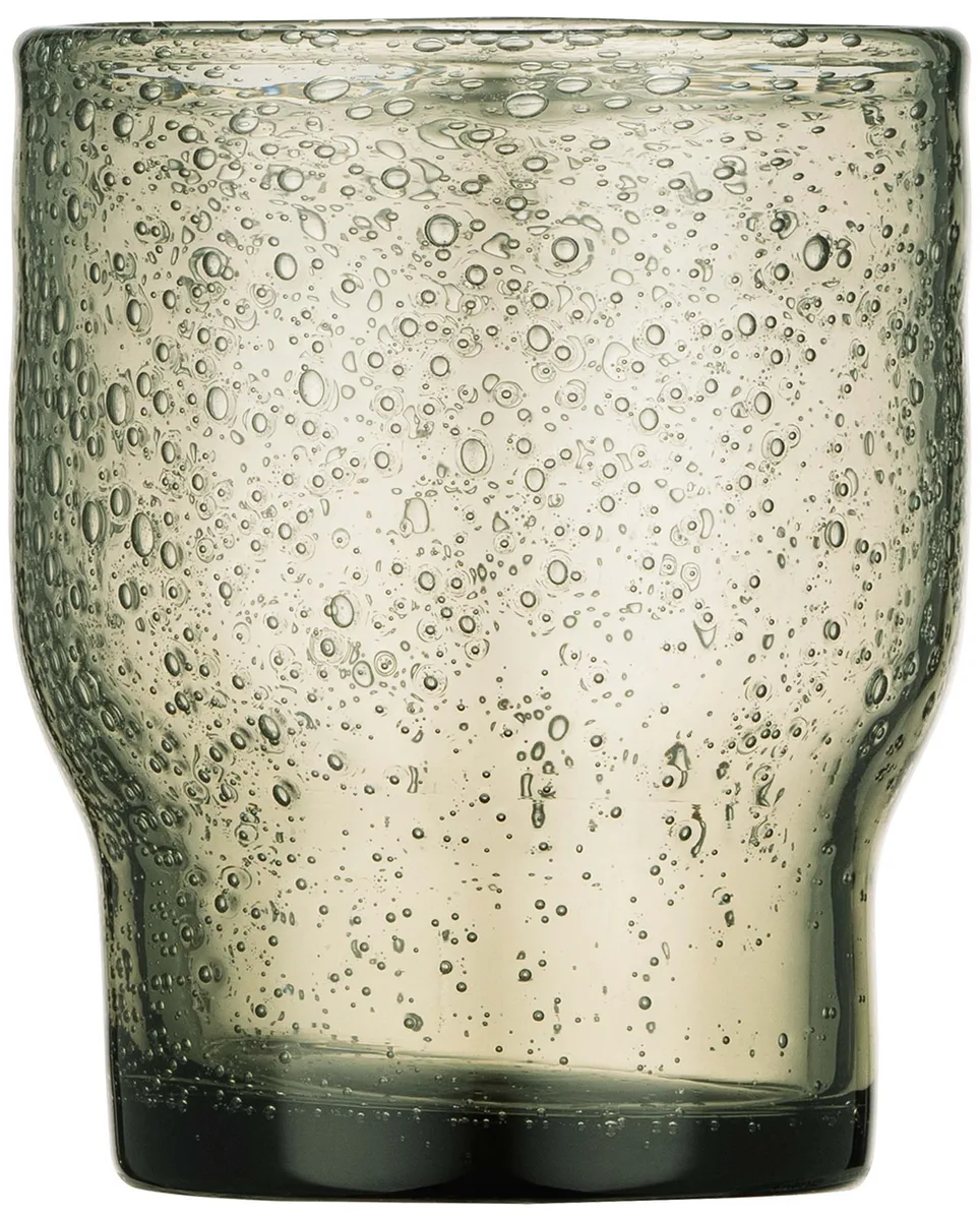 Набір низьких склянок ARDESTO Bubble 300 мл, 2 шт, скло, сірий.