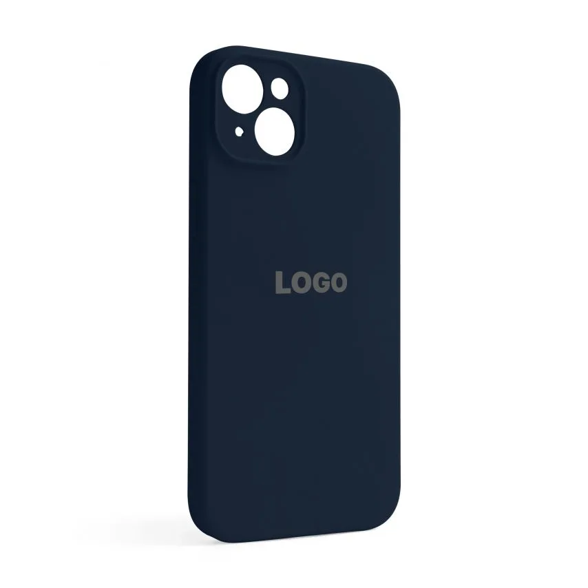 Чохол Silicone Case для Apple iPhone 14 Plus силікон синій закрита камера