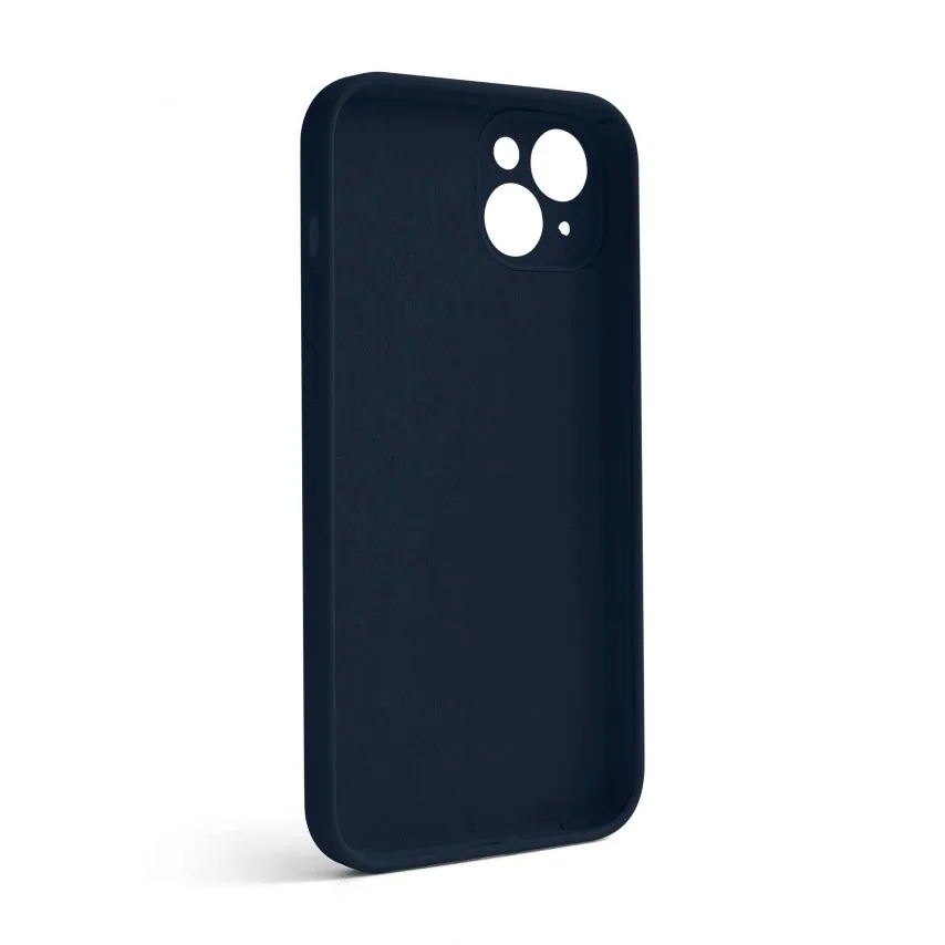 Чохол Silicone Case для Apple iPhone 14 Plus силікон синій закрита камера