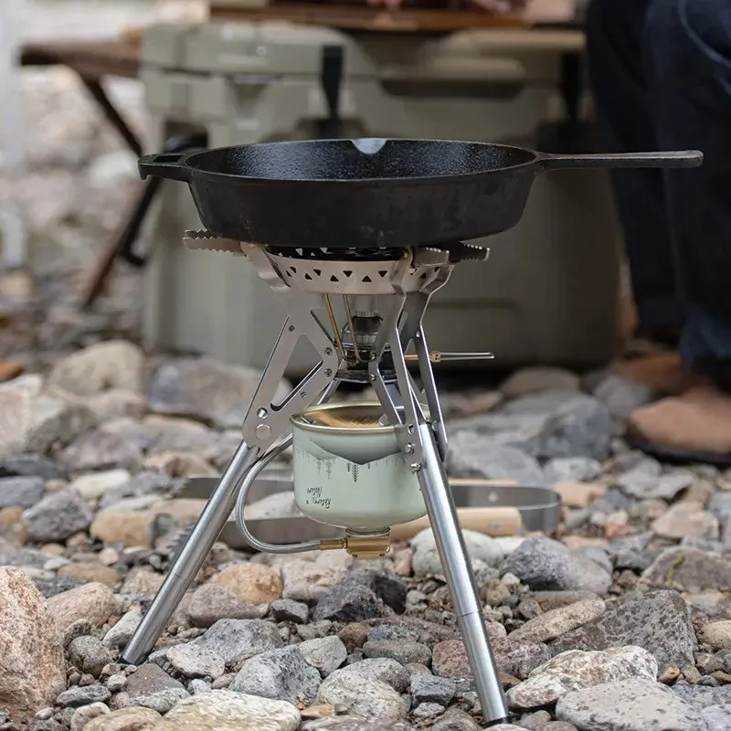 Газовий пальник Naturehike нержавіюча сталь 17х16,5 см 1 кг