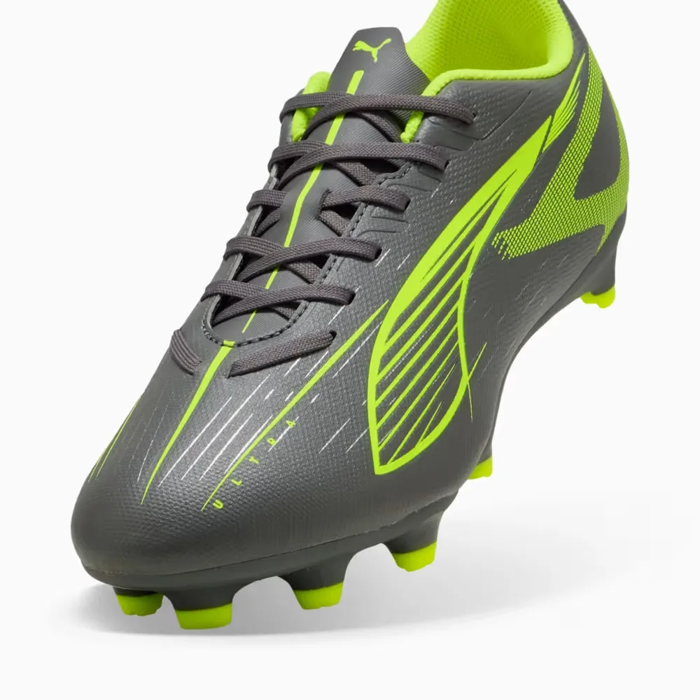 Футбольні бутси PUMA синтетика 42 Matte Aged Silver з жовтими акцентами