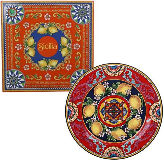 Тарілка порцелянова Sicilia Ornamento Ø27 см для сервірування столу