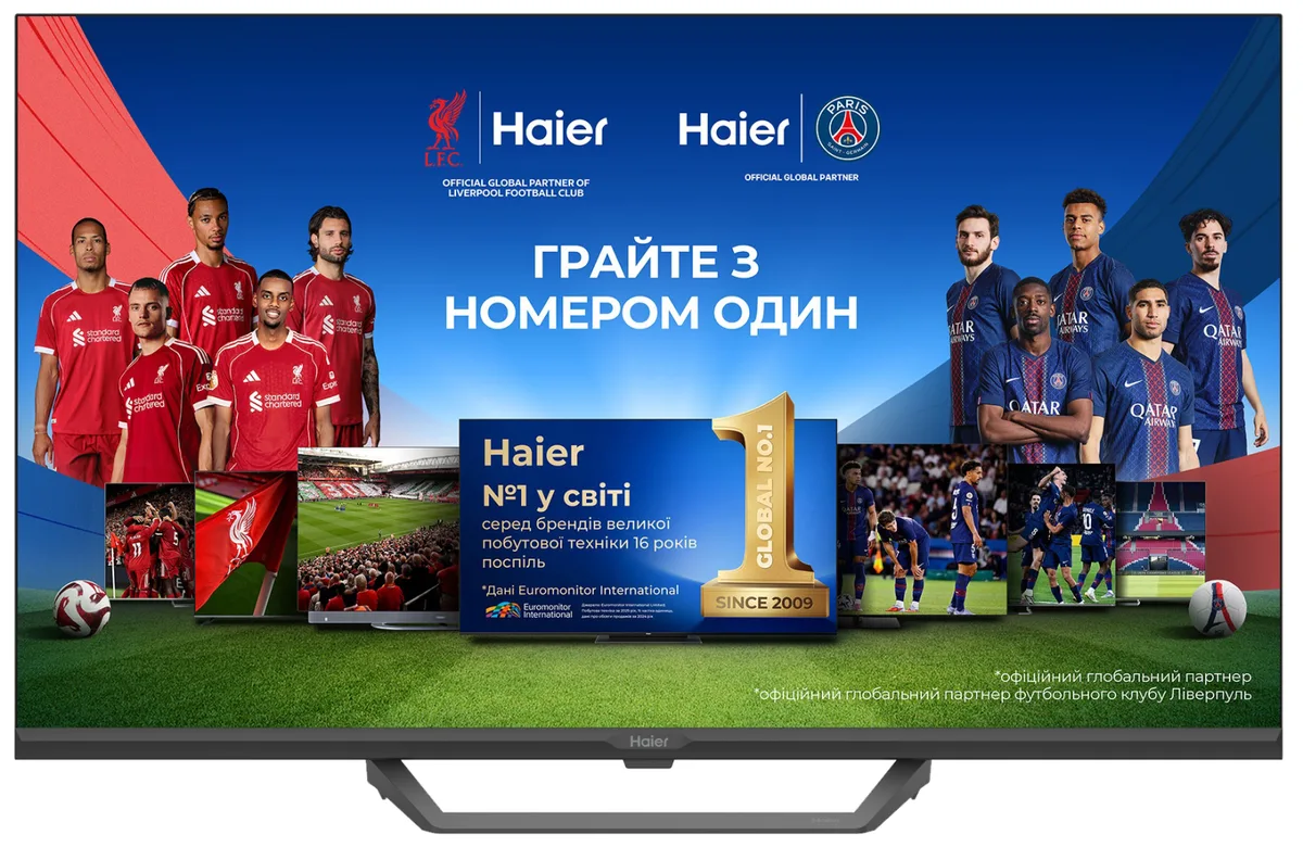 LED-телевізор Haier QLED 32 дюйми Чорний 1920x1080
