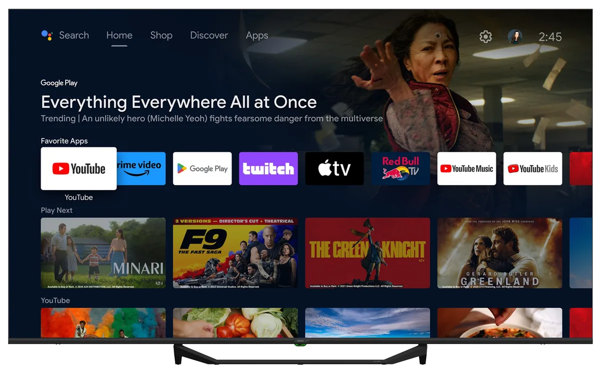LED-телевізор Haier QLED 32 дюйми Чорний 1920x1080