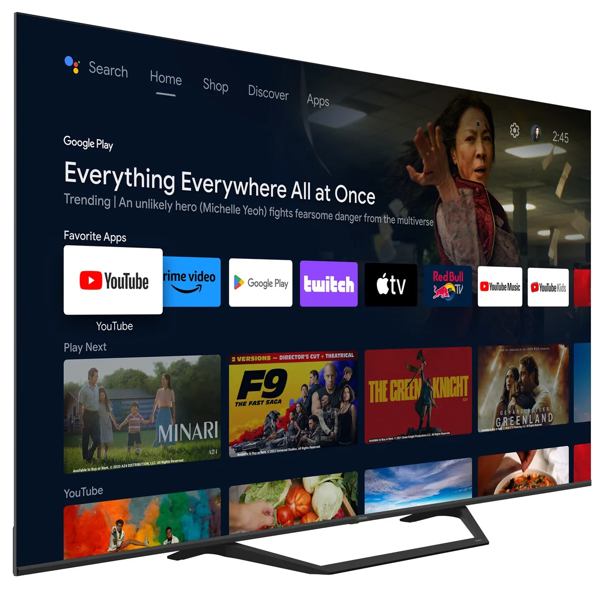 LED-телевізор Haier QLED 32 дюйми Чорний 1920x1080