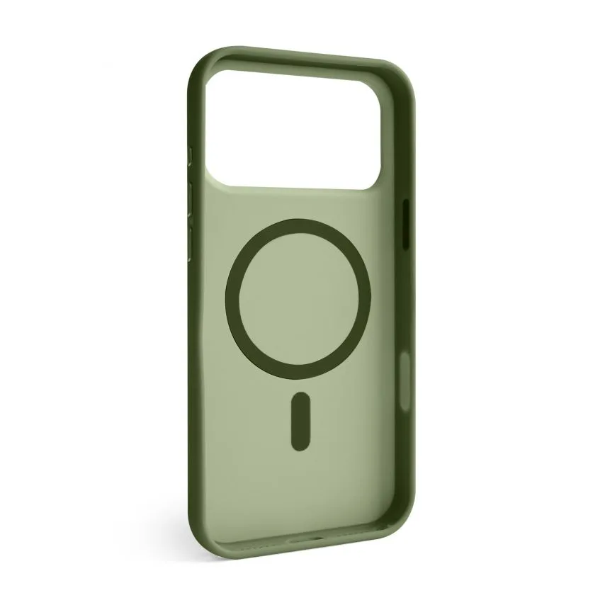 Чохол Soft Matte MagSafe TPU PC для смартфона 17 Pro Max зелений