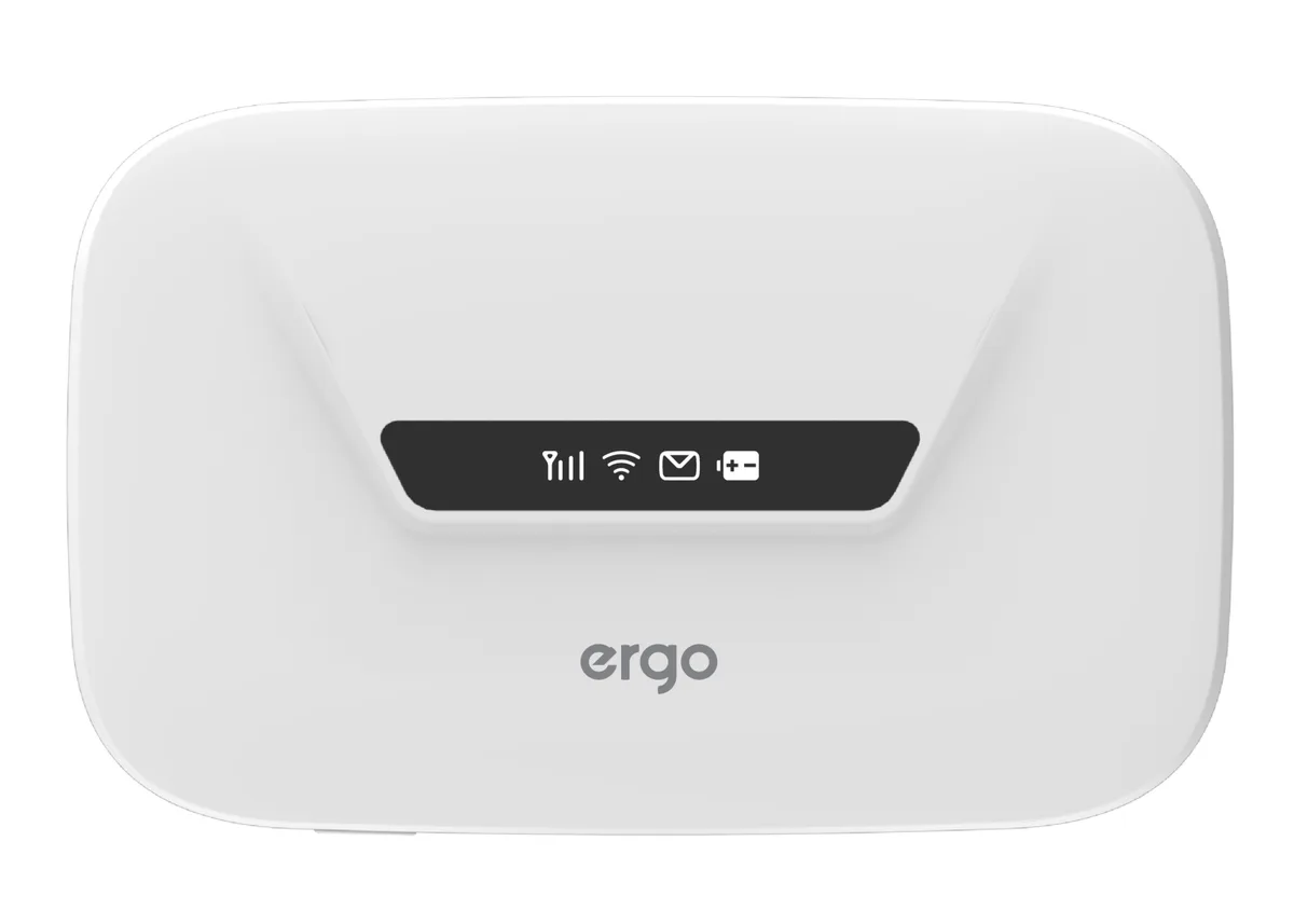 Роутер ERGO 4G LTE Wi-Fi 2,4 ГГц Білий 101х64х16,9 мм