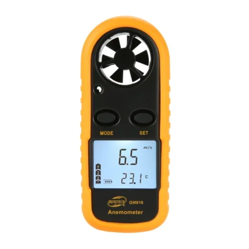 Цифровий анемометр Benetech GM816 0,1-30 м/с 105х40х15 мм Чорний