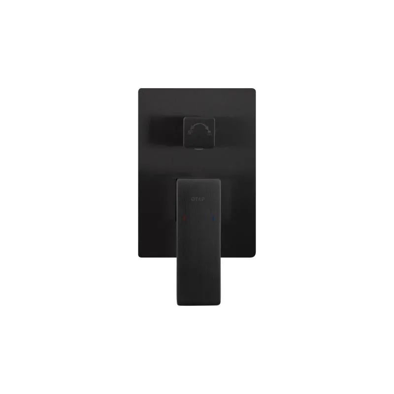Душова система Qtap Gemini Gunmetal Black прихованого монтажу 189 мм латунь 6,3 кг