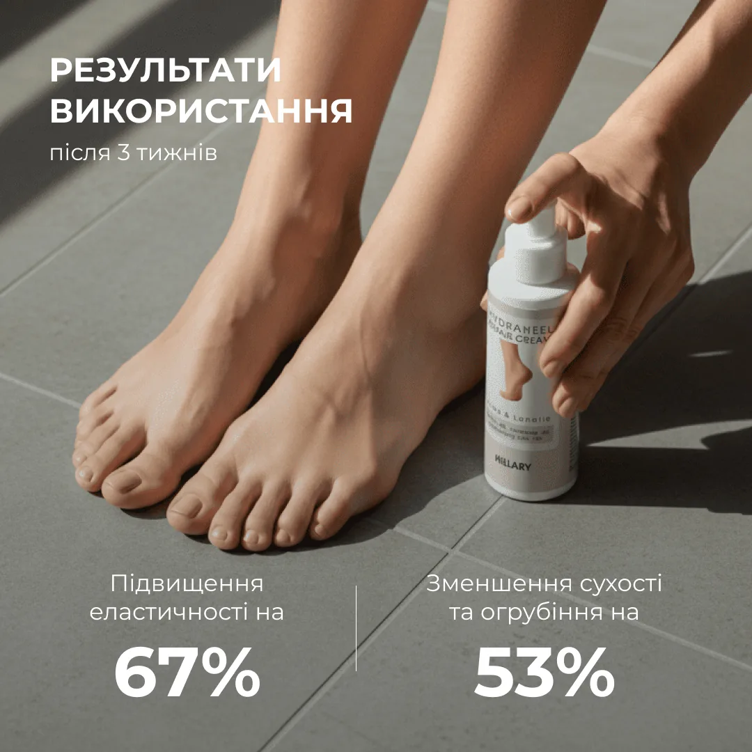 Комплекс для пом’якшення та відновлення потрісканих п’ят Hillary Cracked Heel Softening & Repair Complex