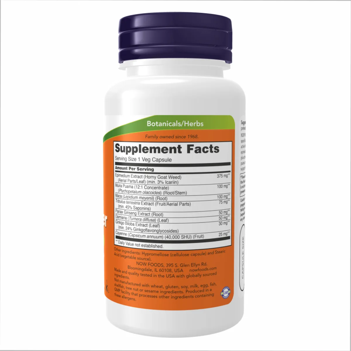 Now Foods Dopa Mucuna рослинна добавка 60 капсул для підтримки нервової системи.