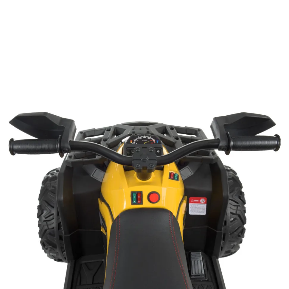 Дитячий електроквадроцикл Bambi Racer шкіра до 30 кг 103 см коричневий