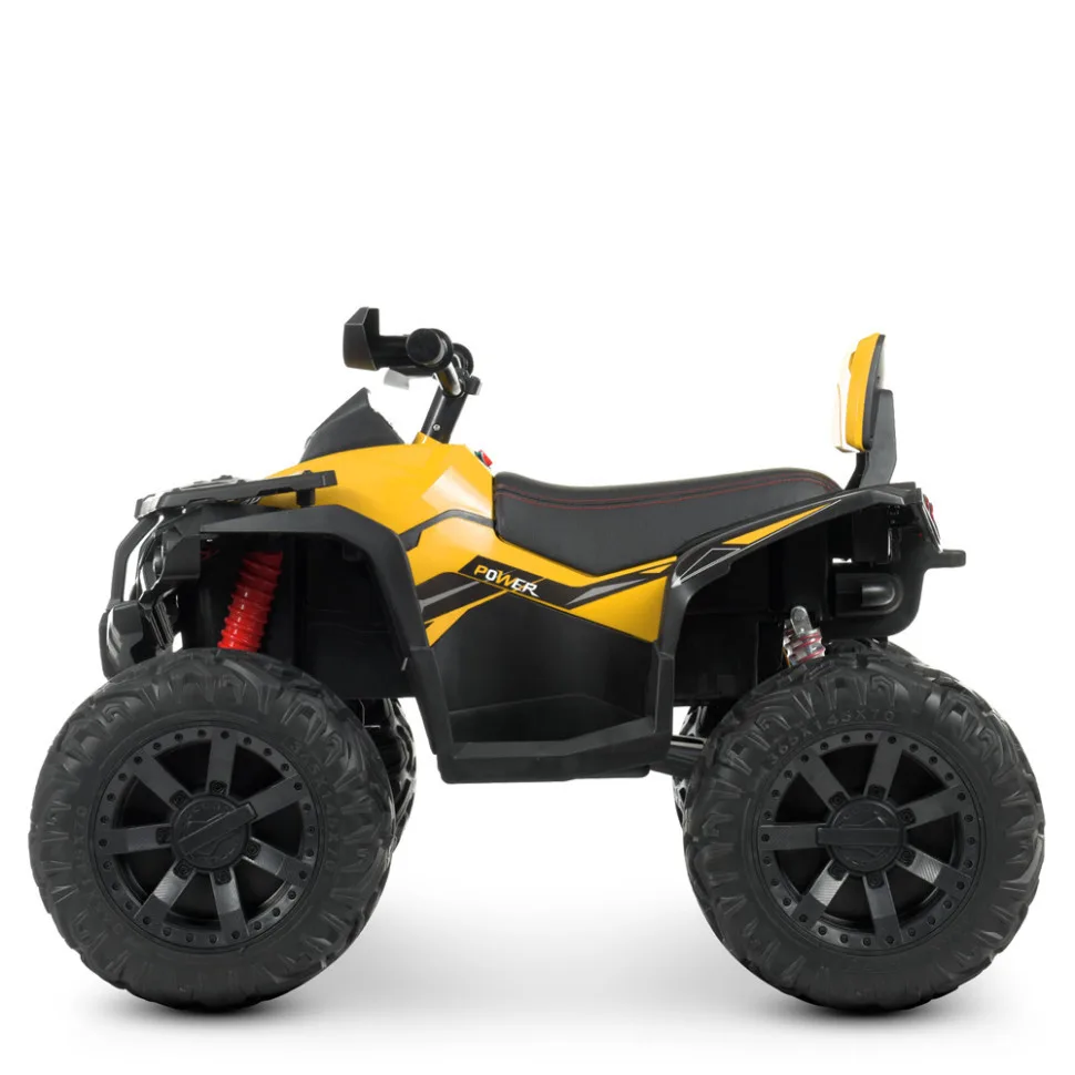 Дитячий електроквадроцикл Bambi Racer шкіра до 30 кг 103 см коричневий