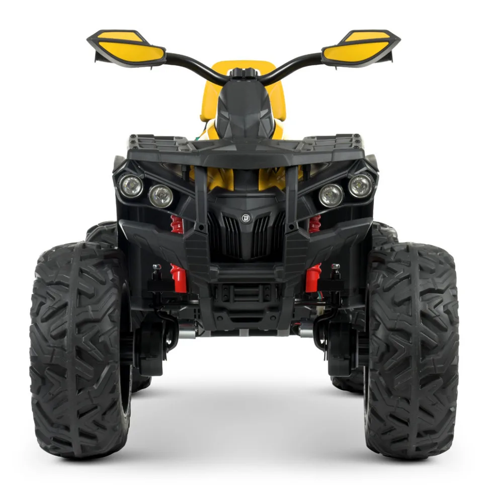 Дитячий електроквадроцикл Bambi Racer шкіра до 30 кг 103 см коричневий