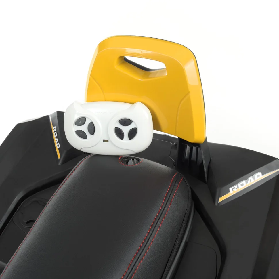 Дитячий електроквадроцикл Bambi Racer шкіра до 30 кг 103 см коричневий