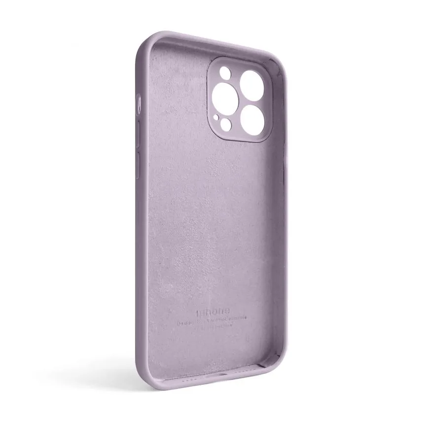Чохол силіконовий для iPhone 13 Pro Max  фіолетовий закрита камера
