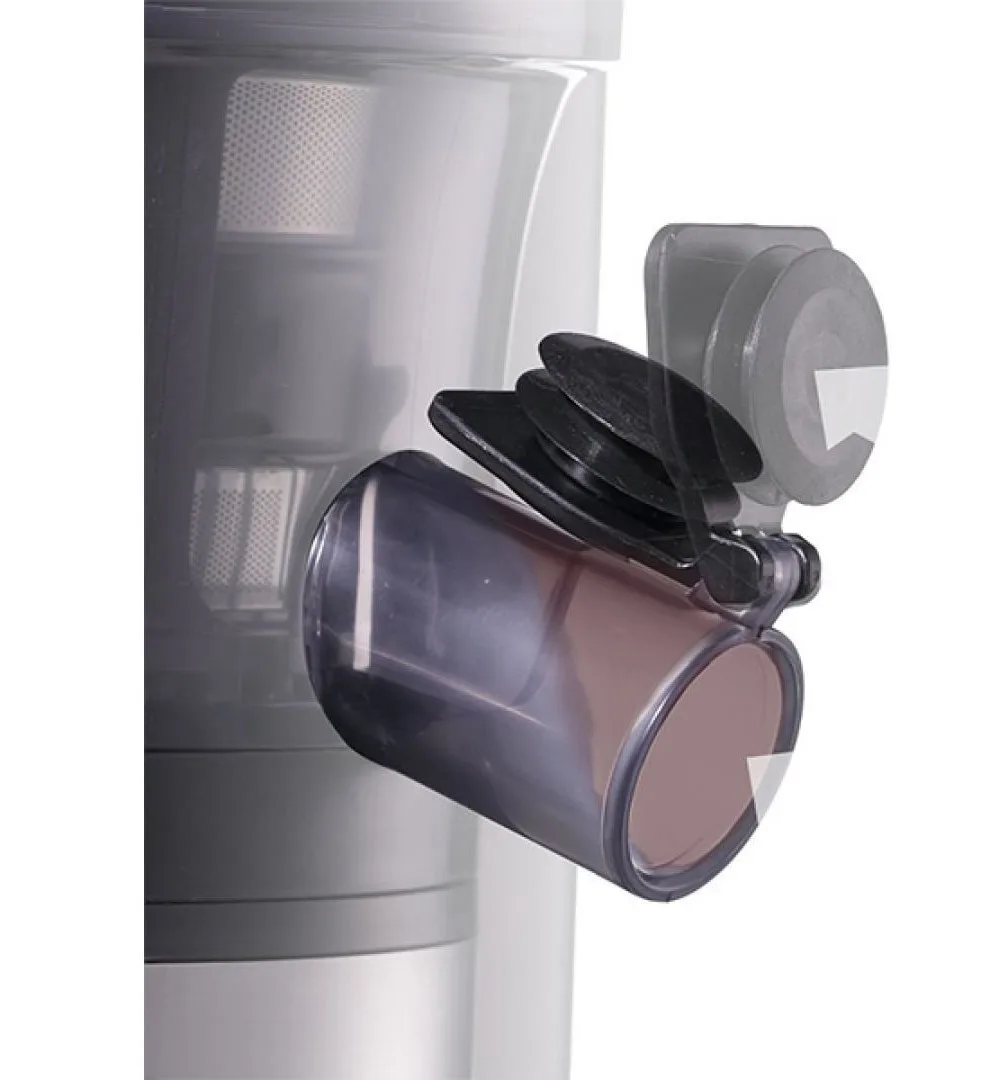 Соковыжималка Panasonic Viva Collection шнекового типа, 150 Вт, объем чаши 04 л, с пластиковыми и металлическими элементами, черного цвета
