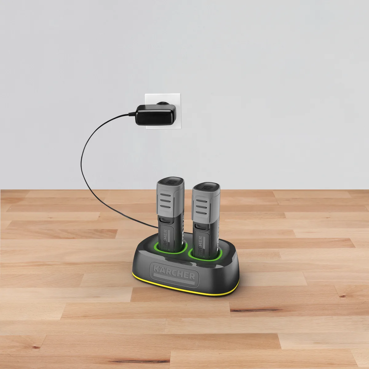 Швидкозарядний пристрій Karcher Battery Power Duo 4 В для акумуляторів 2x2,5 А зарядний пристрій для бездротових інструментів