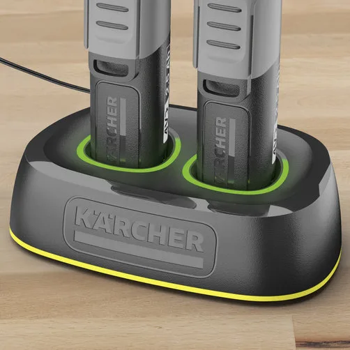 Швидкозарядний пристрій Karcher Battery Power Duo 4 В для акумуляторів 2x2,5 А зарядний пристрій для бездротових інструментів
