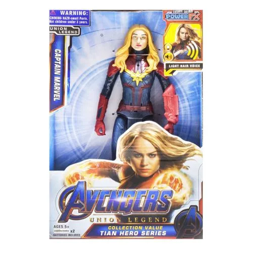 Фігурка Marvel Капітан Марвел 30 см з рухомими частинами та світлом/звуком